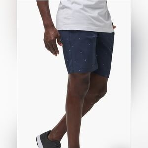 Nordstrom-NWOT Navy Blue Patterned Shorts
